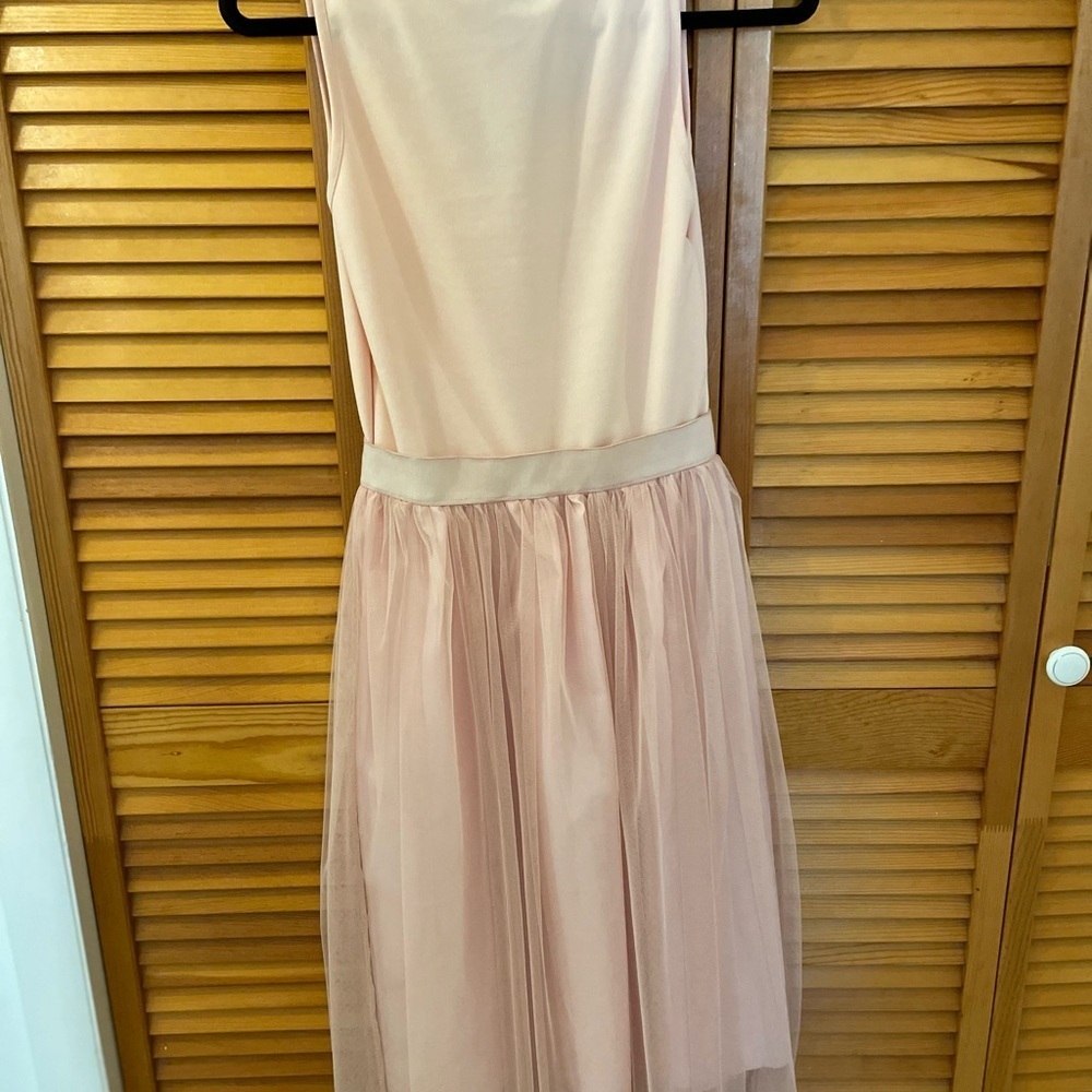 Boohoo Tall Boutique Tulle Mesh Midi Dress, Size 8 Tall, Blush, Pink and… - Picture 8 of 8